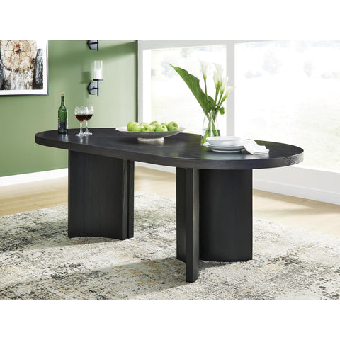 Signature Design by Ashley Rowanbeck D821-25 Oval Dining Room Table IMAGE 5