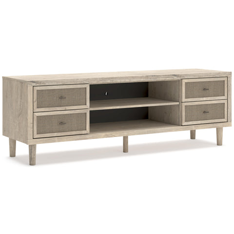  Signature Design by Ashley Cielden W1199-68 Extra Large TV Stand with Fireplace Option IMAGE 1