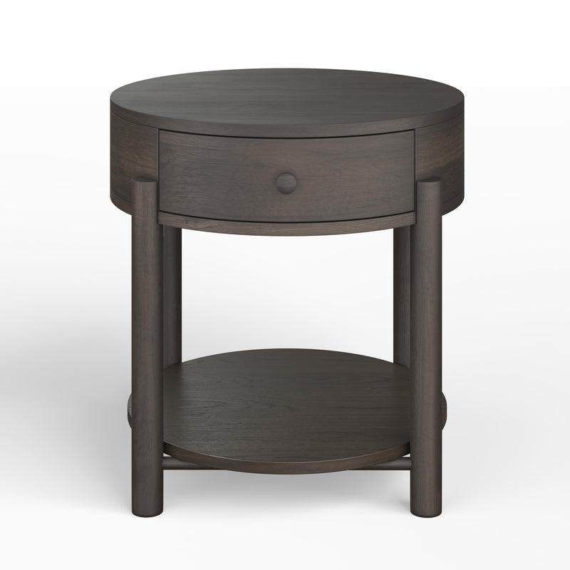 Magnussen Hadleigh Black T5711-05 Round End Table IMAGE 1