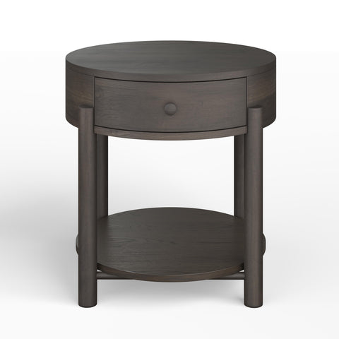  Magnussen Hadleigh Black T5711-34 Shaped Accent End Table IMAGE 1