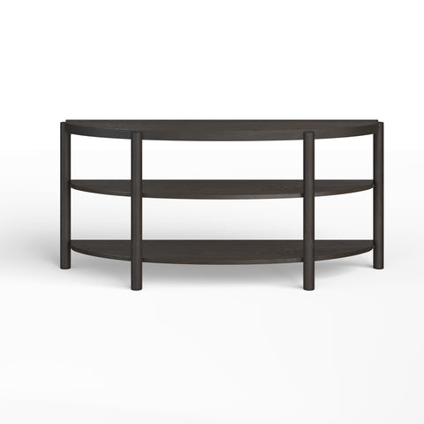  Magnussen Hadleigh Black T5711-75 Demilune Sofa Table IMAGE 1
