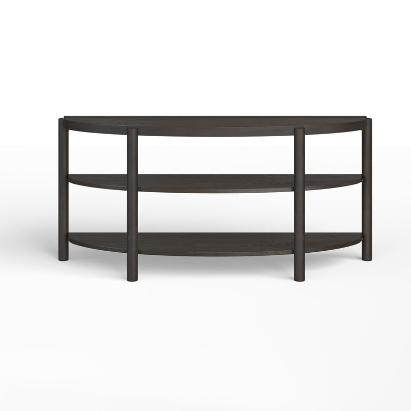 Magnussen Hadleigh Black T5711-75 Demilune Sofa Table IMAGE 1
