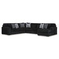  Signature Design by Ashley Midnight-Madness 98103S3 4 pc Sectional with Chaise IMAGE 1