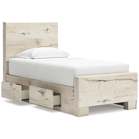  Signature Design by Ashley Lawroy B2310B23 Twin Panel Bed with Storage IMAGE 2