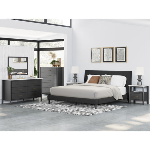  Signature Design by Ashley Cadmori B2616-82 King UPH Bed with Roll Slats IMAGE 8