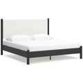  Signature Design by Ashley Cadmori B2616B8 King Upholstered Panel Bed IMAGE 1