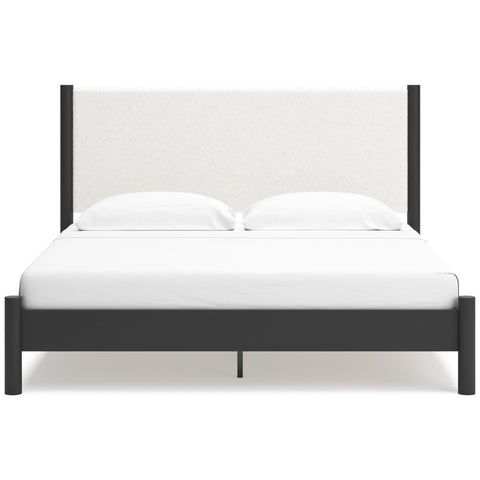  Signature Design by Ashley Cadmori B2616B8 King Upholstered Panel Bed IMAGE 2