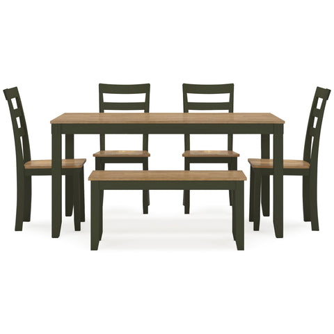  Signature Design by Ashley Gesthaven D401-325 Dining Room Table Set IMAGE 2