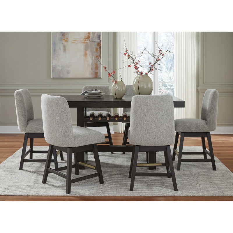 Signature Design by Ashley Burkhaus Counter Height Dining Table with Trestle Base D984-32 IMAGE 6