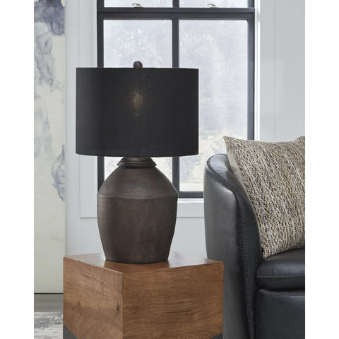  Signature Design by Ashley Naareman L100804 Terracotta Table Lamp IMAGE 2
