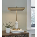  Signature Design by Ashley Rowleigh L734392 Marble Desk Lamp IMAGE 2