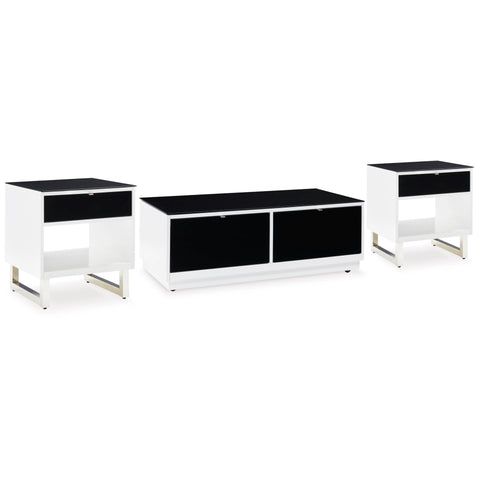  Signature Design by Ashley Gardoni T756T1 Coffee Table and 2 End Tables IMAGE 1