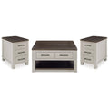  Signature Design by Ashley Darborn T796T1 Lift-top Coffee Table and 2 Chairside End Tables IMAGE 1
