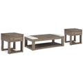  Signature Design by Ashley Loyaska T854T1 Lift-top Coffee Table and 2 End Tables IMAGE 1