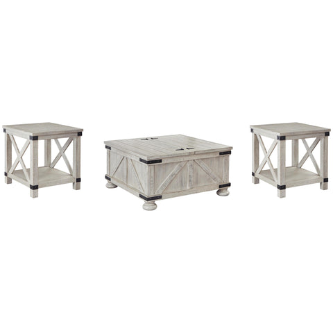 Signature Design by Ashley Carynhurst T929T1 Coffee Table and 2 End Tables IMAGE 1