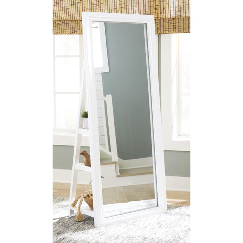  Signature Design by Ashley Evesen A8010383 Floor Standing Mirror with Storage IMAGE 4