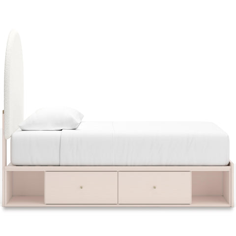  Signature Design by Ashley Wistenpine B1323B14 Twin Upholstered Panel Bed with Storage IMAGE 4