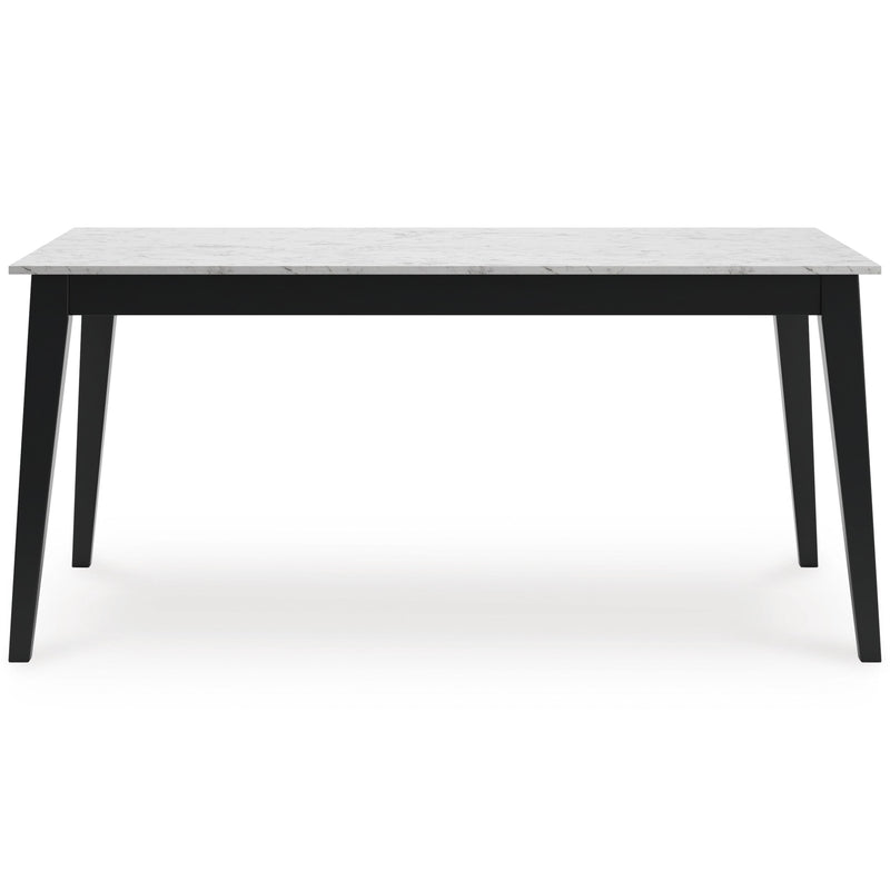 Signature Design by Ashley Jettaya Dining Table with Faux Marble Top D494-25 IMAGE 2