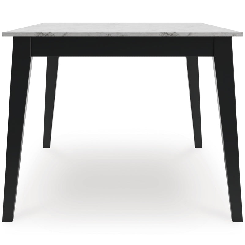 Signature Design by Ashley Jettaya Dining Table with Faux Marble Top D494-25 IMAGE 3