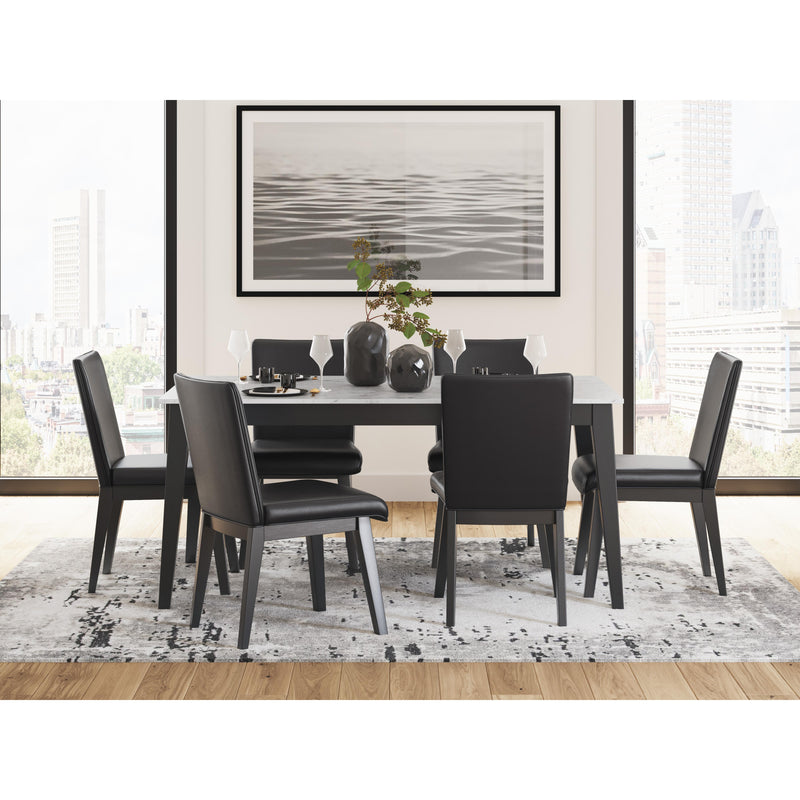 Signature Design by Ashley Jettaya Dining Table with Faux Marble Top D494-25 IMAGE 7