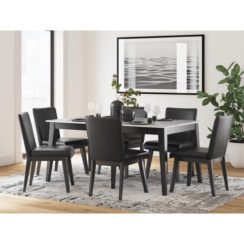 Signature Design by Ashley Jettaya Dining Table with Faux Marble Top D494-25 IMAGE 8