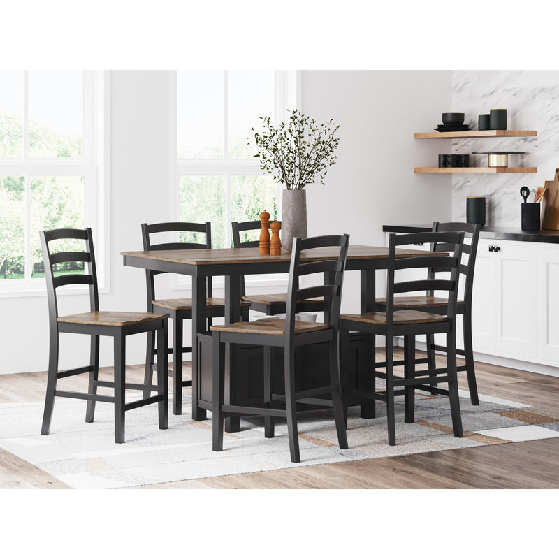Signature Design by Ashley Wildenauer Counter Height Dining Table with Pedestal Base D634-13 IMAGE 10