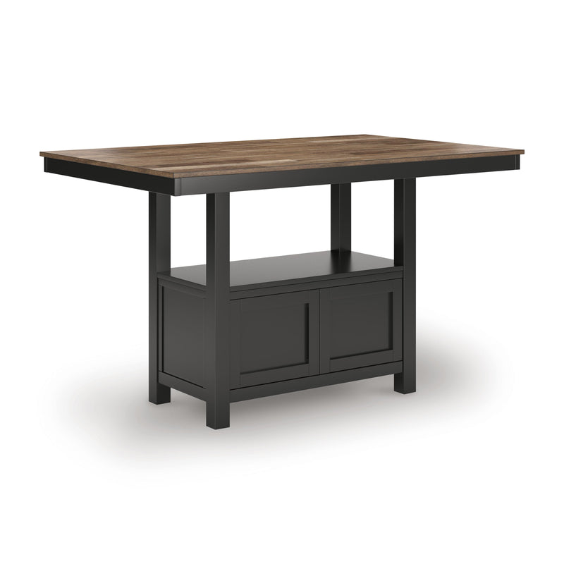 Signature Design by Ashley Wildenauer Counter Height Dining Table with Pedestal Base D634-13 IMAGE 1