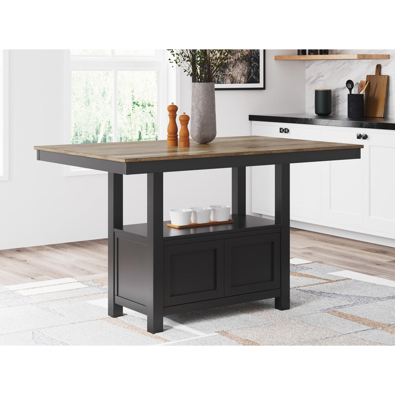 Signature Design by Ashley Wildenauer Counter Height Dining Table with Pedestal Base D634-13 IMAGE 6