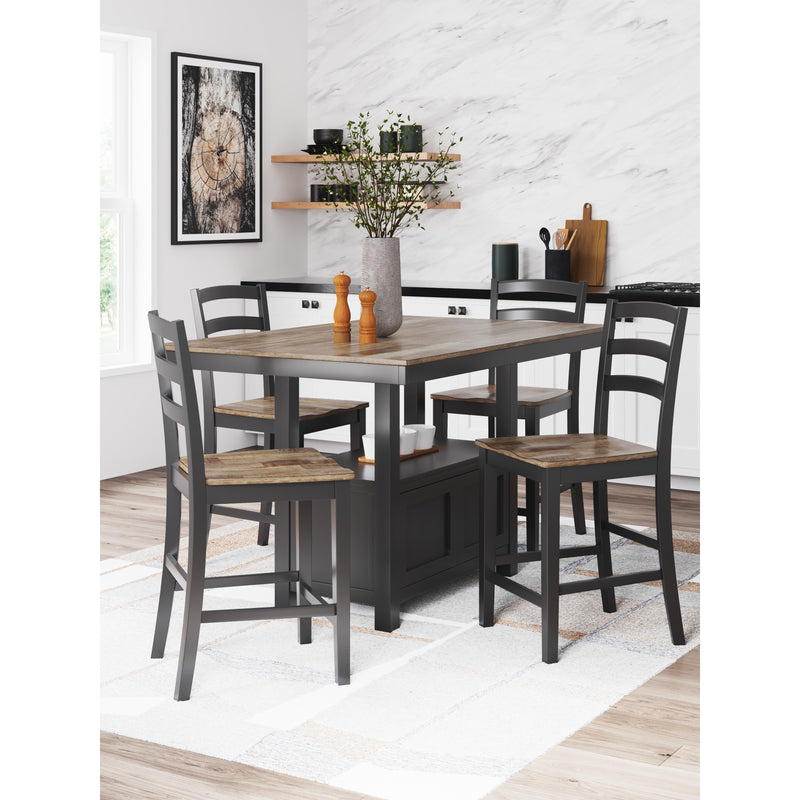 Signature Design by Ashley Wildenauer Counter Height Dining Table with Pedestal Base D634-13 IMAGE 8