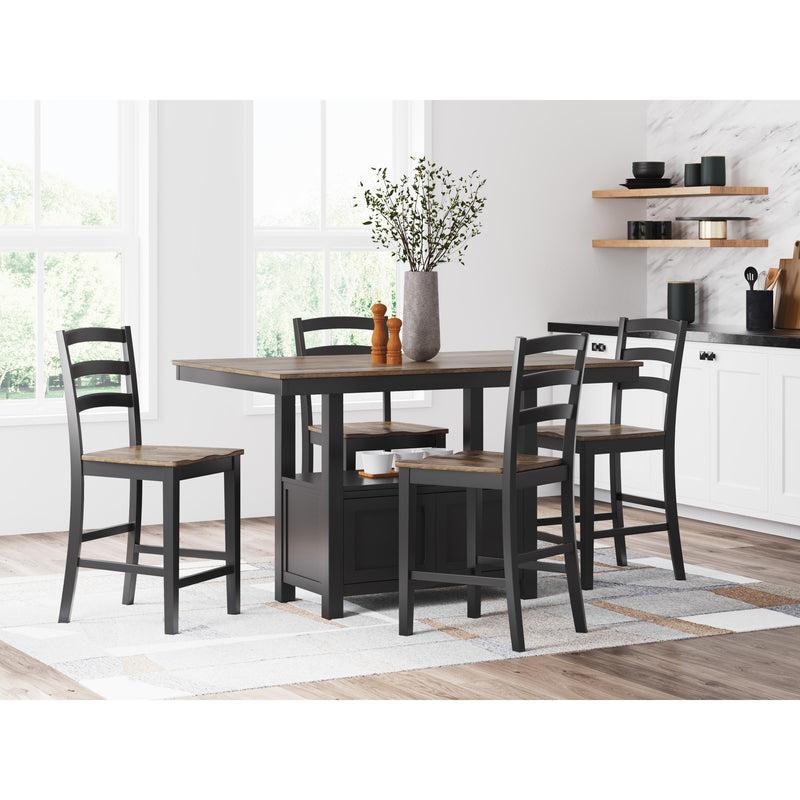 Signature Design by Ashley Wildenauer Counter Height Dining Table with Pedestal Base D634-13 IMAGE 9