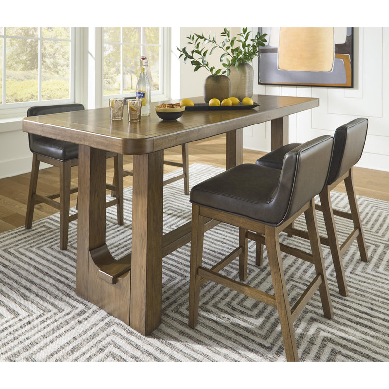 Signature Design by Ashley Cabalynn Counter Height Dining Table with Trestle Base D974-13 IMAGE 10
