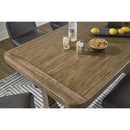 Signature Design by Ashley Cabalynn Counter Height Dining Table with Trestle Base D974-13 IMAGE 5