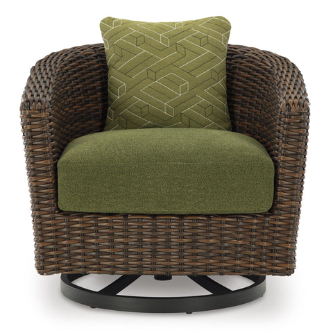  Signature Design by Ashley Horizon Hall P572-821 Swivel Lounge with Cushion IMAGE 2