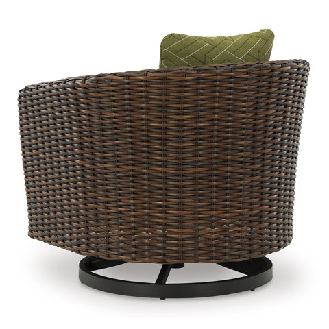  Signature Design by Ashley Horizon Hall P572-821 Swivel Lounge with Cushion IMAGE 4