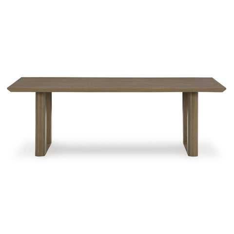  Signature Design by Ashley Serene Bay P671-625 Rectangular Dining Table with Umbrella Option IMAGE 2