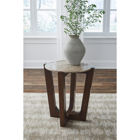  Signature Design by Ashley Tanidore T667-6 Round End Table IMAGE 4
