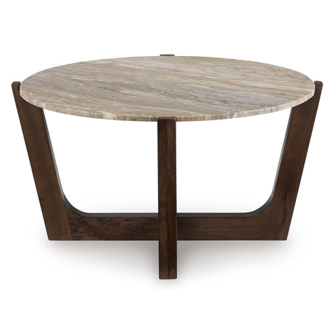  Signature Design by Ashley Tanidore T667-8 Round Cocktail Table IMAGE 2