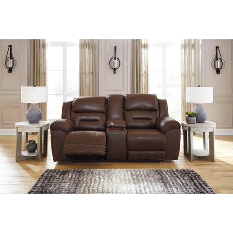  Signature Design by Ashley Stoneland 3990496C Double Reclining Power Loveseat with Console IMAGE 4