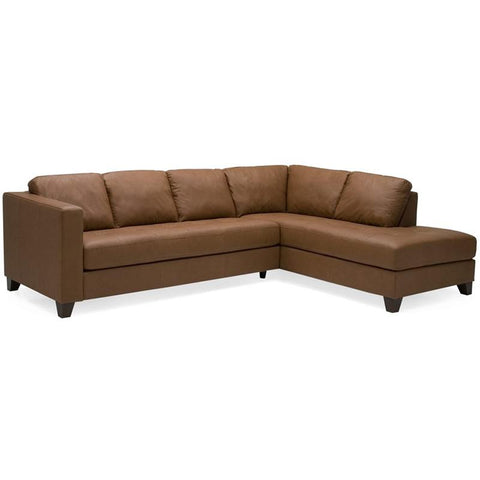  Palliser Jura Leather 2 pc Sectional 77201-12/77201-35-CLASSIC-SAHARA IMAGE 1