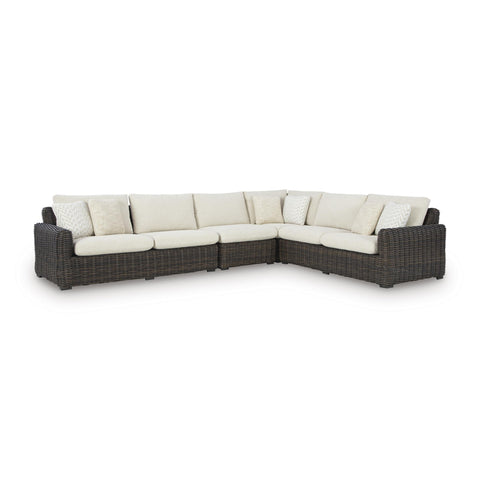  Signature Design by Ashley Kimora P711P2 4 pc Outdoor Sectional IMAGE 1