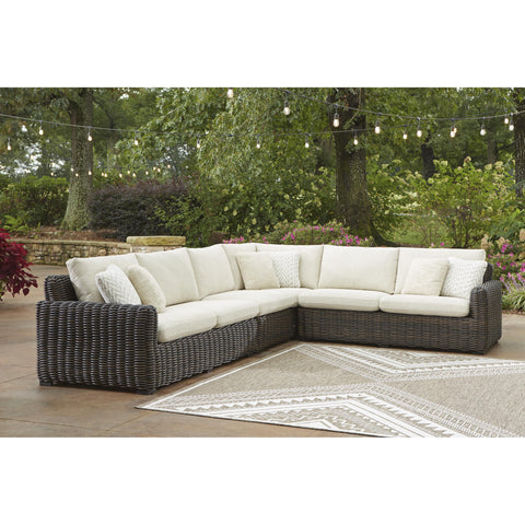  Signature Design by Ashley Kimora P711P2 4 pc Outdoor Sectional IMAGE 2