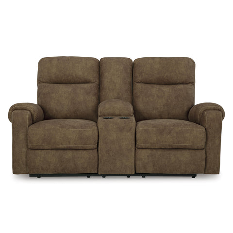  Signature Design by Ashley Edenwold 1380594C Double Reclining Loveseat with Console IMAGE 3