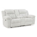  Signature Design by Ashley Frohn 3740594C Double Reclining Loveseat with Console IMAGE 1