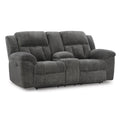 Signature Design by Ashley Frohn 3740694C Double Reclining Loveseat with Console IMAGE 1