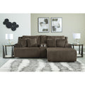  Signature Design by Ashley Top Tier 92705S4C 3 pc Reclining Sectional Sofa with Chaise IMAGE 2