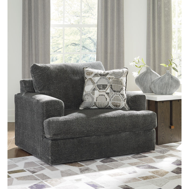 Signature Design by Ashley Karinne Stationary Fabric Chair with Ottoman 3140208/3140223 IMAGE 2