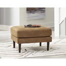 Signature Design by Ashley Telora Stationary Leather Look Chair with Ottoman 4100214/4100220 IMAGE 4