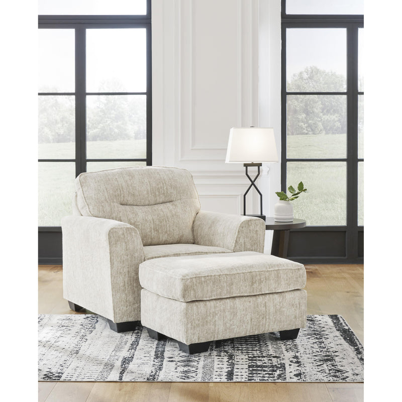 Signature Design by Ashley Lonoke Stationary Fabric Chair with Ottoman 5050514/5050523 IMAGE 1