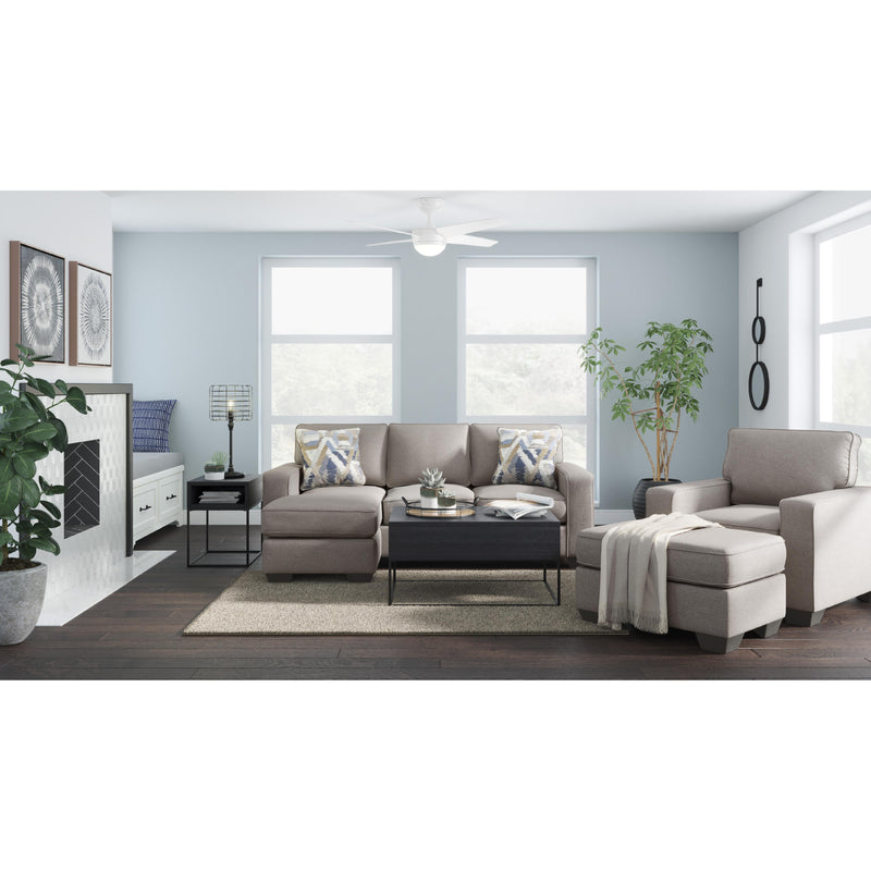 Signature Design by Ashley Greaves Stationary Fabric Chair with Ottoman 5510414/5510420 IMAGE 2