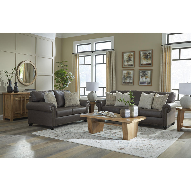 Benchcraft Roxmere Stationary Leather Look Loveseat 5550335 IMAGE 8